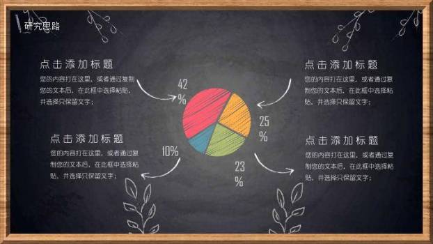 彩色方块字我的论文答辩PPT模板3