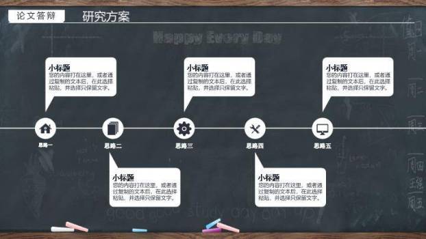 黑板英文胡萝卜趣味答辩PPT模板2