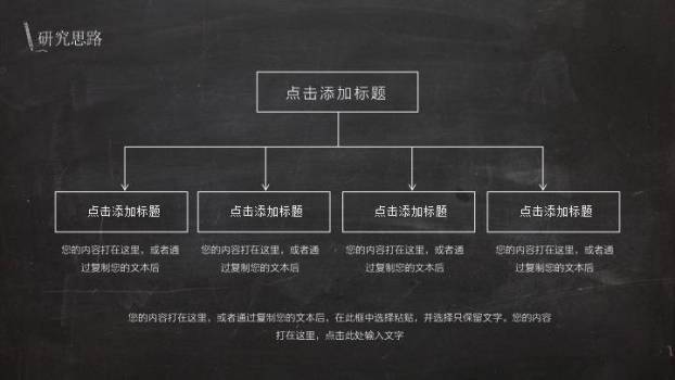 黑底方格字论文答辩PPT模板2