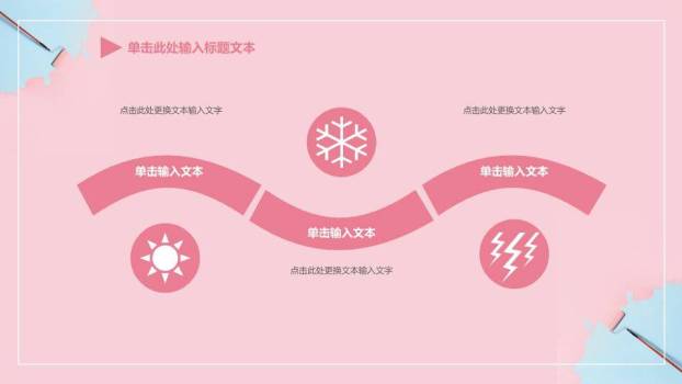 粉蓝滚筒刷简约毕业答辩PPT模板7