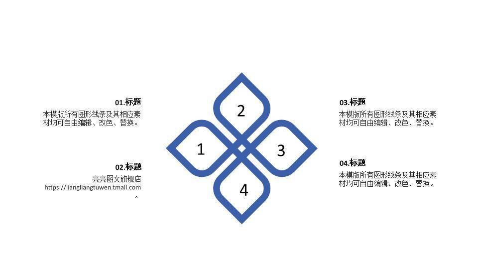 蓝色泼墨抽象毕业答辩PPT模板2