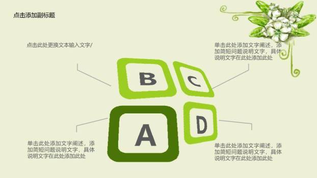 绿色藤蔓田园清新毕业答辩PPT模板9