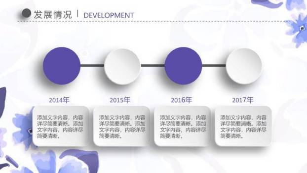 蓝紫水彩唯美小清新答辩PPT模板3