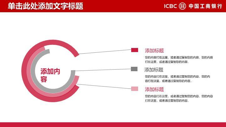 工商银行锦素金币激励PPT模板8