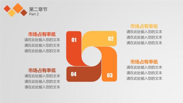 工商银行沙漠日出展望PPT模板3