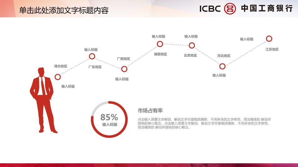 工商银行建筑实景总结PPT模板8