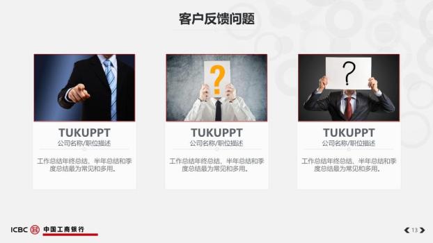 中国工商银行建筑实景总结PPT模板4