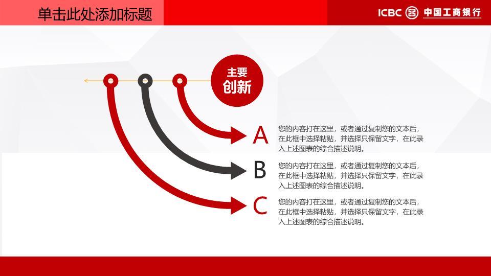 中国工商银行飞鸟文化意境PPT模板2
