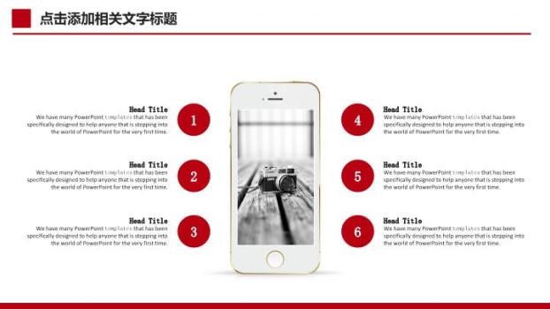 中国工商银行全红背景通用PPT模板1