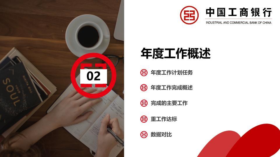 工商银行红白几何节日喜庆PPT模板1