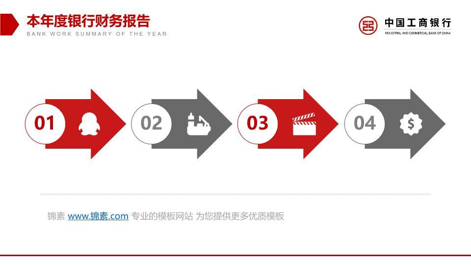 工商银行键盘背景职场实景PPT模板5