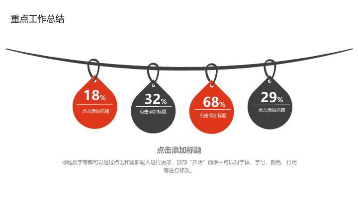 中国工商银行微立体圆点现代简约PPT模板5