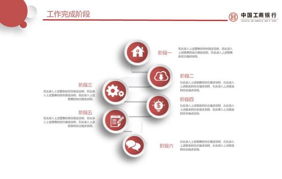 中国工商银行分行年度数据可视化PPT模板3