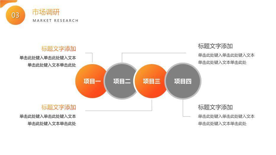橙色极简风毕业答辩通用PPT模板3