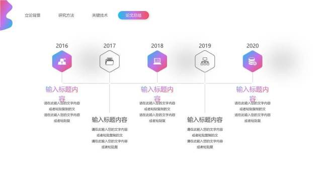 粉紫色渐变风开题报告PPT模板8