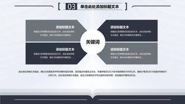 经典蓝灰学术风大学生论文答辩PPT模板8