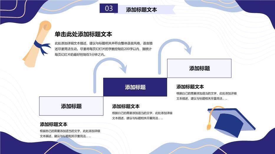 流体几何简约风毕业设计答辩PPT模板5