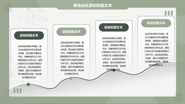 绿色小清新卡片文艺风论文答辩PPT模板7
