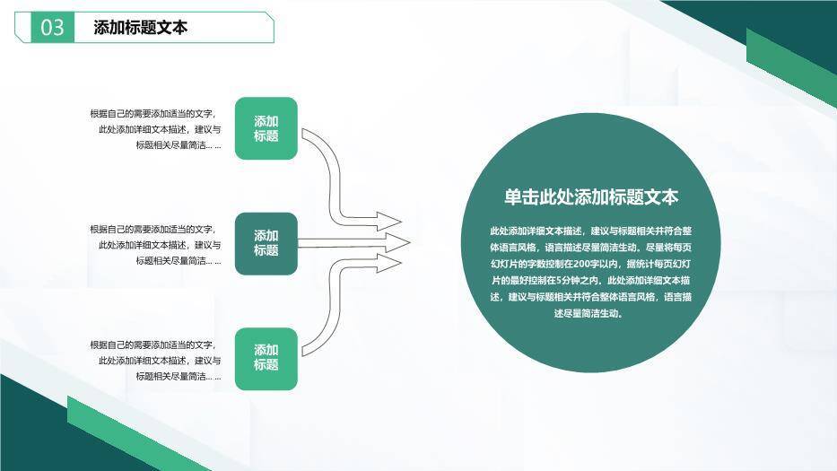 墨绿清新几何风毕业论文答辩PPT模板7