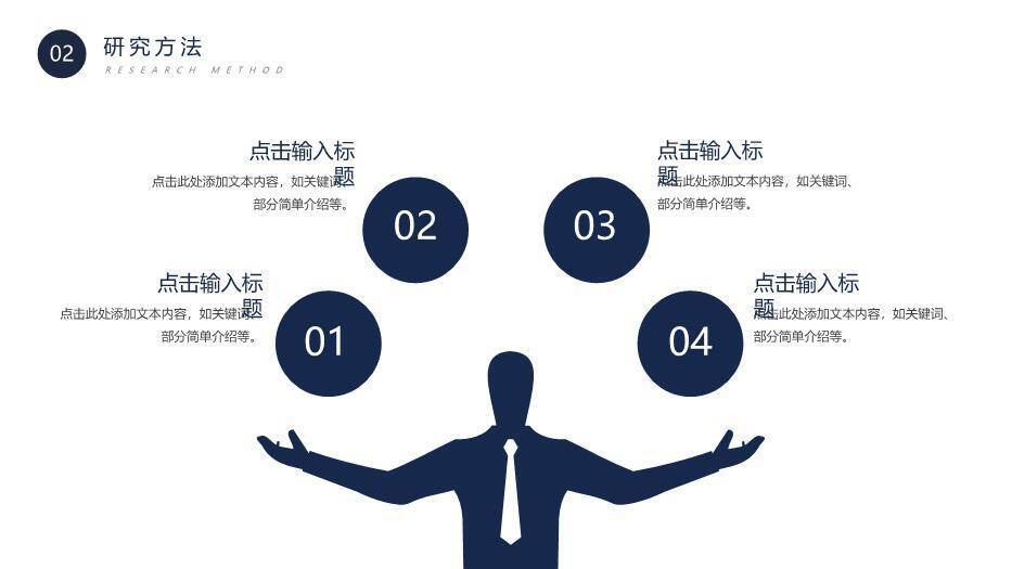 深蓝色校园风大学论文答辩PPT模板1