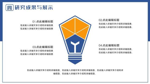 橙色简约风毕业论文答辩PPT模板8