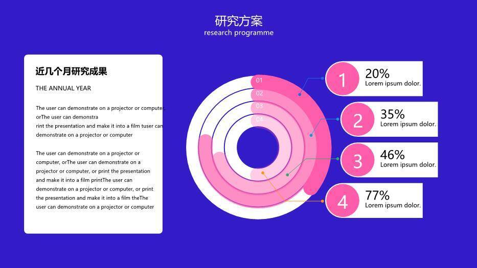 粉色创意风通用论文答辩PPT模板4