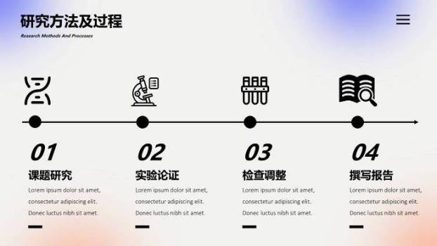 黑色创意风弥散光感毕业答辩PPT模板1