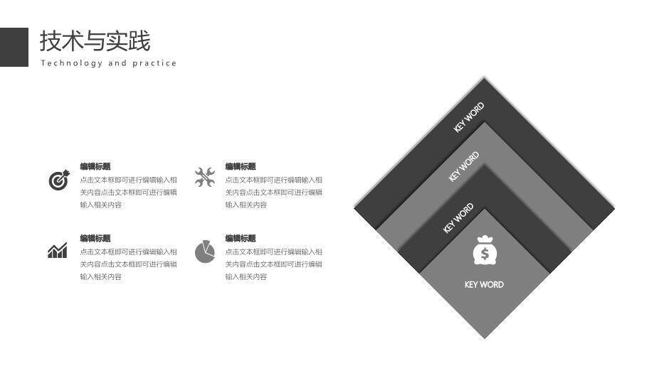 黑色简约风简洁毕业论文答辩PPT模板2