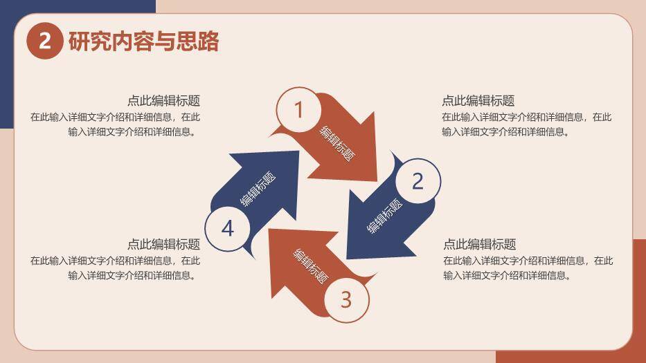 红色简约风莫兰迪毕业答辩PPT模板1