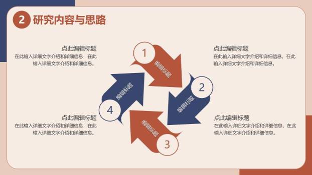 红色简约风莫兰迪毕业答辩PPT模板1