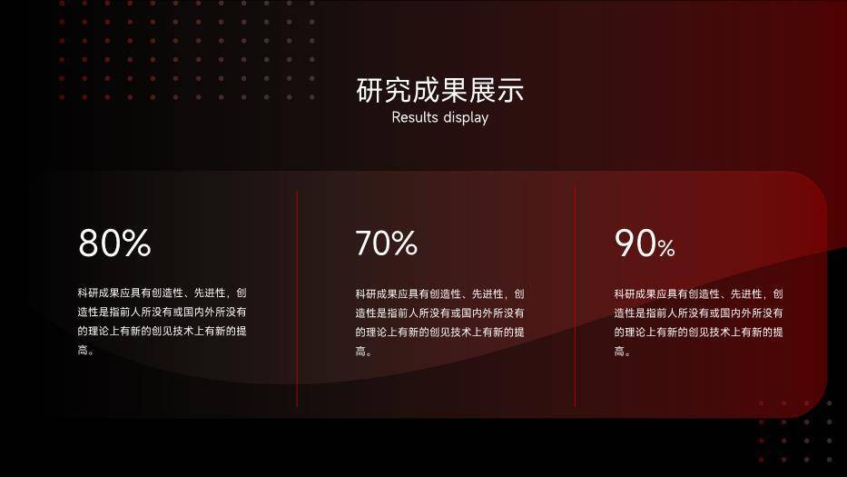 红色科技风黑红渐变论文答辩PPT模板2