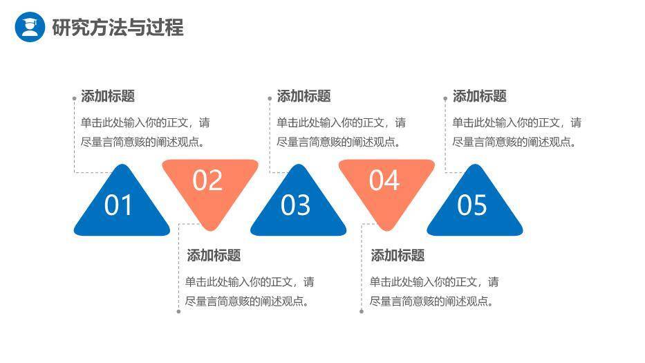 蓝色极简风毕业开题答辩PPT模板1