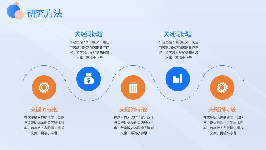蓝色极简风毕业设计答辩PPT模板2