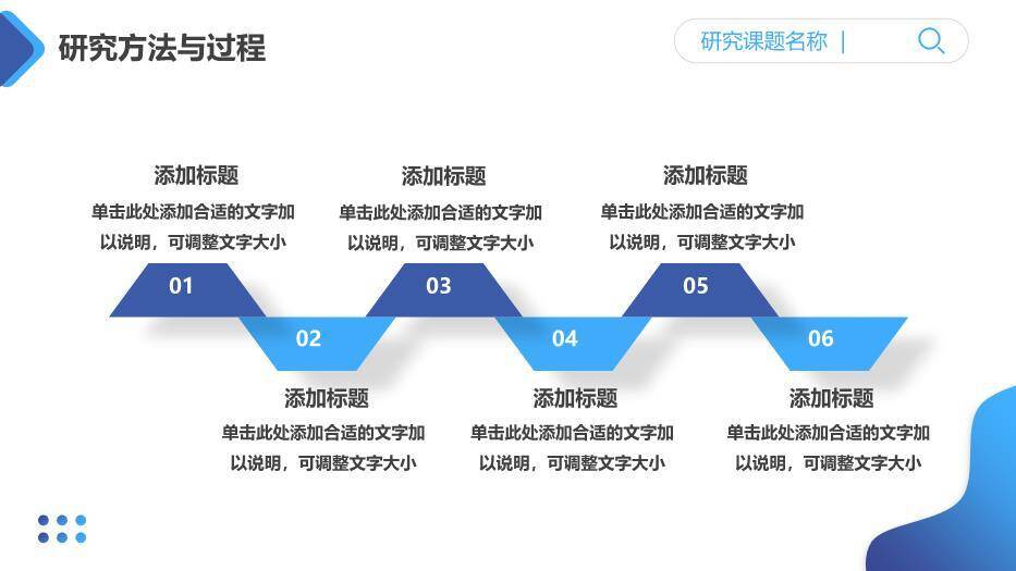 蓝色极简风通用毕业论文答辩PPT模板3