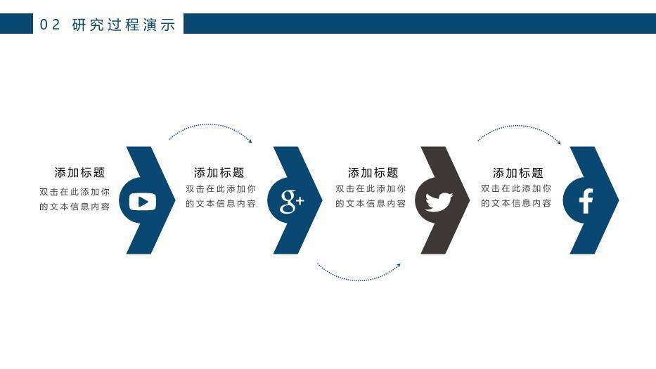 蓝色极简风学术论文答辩PPT模板4