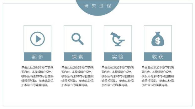 蓝色简约风大学毕业答辩PPT模板4