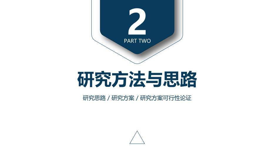 蓝色简约风经济管理学院论文答辩PPT模板1