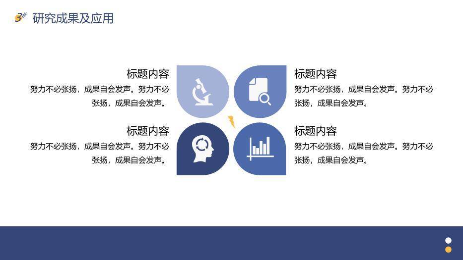 蓝色简约风岩蓝毕业论文答辩PPT模板3