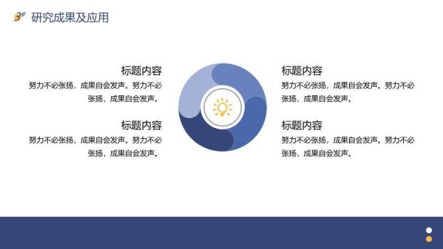 蓝色简约风岩蓝毕业论文答辩PPT模板4