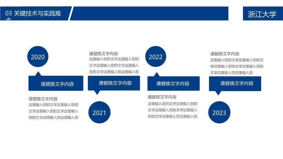 蓝色简约风浙江大学论文答辩PPT模板5
