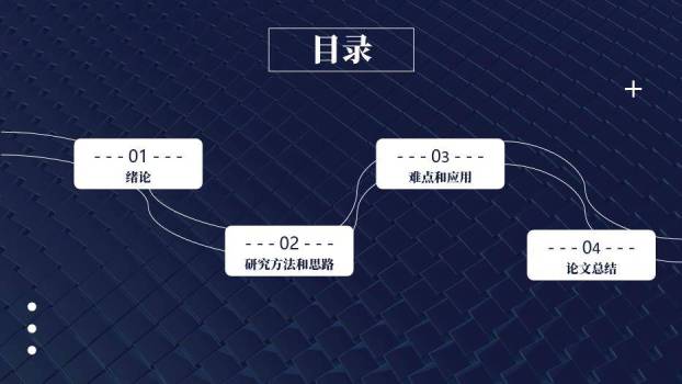 蓝色商务风开题报告PPT模板7