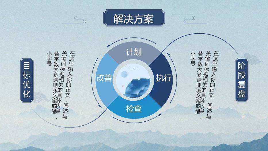 蓝色商务风学术毕业答辩PPT模板8