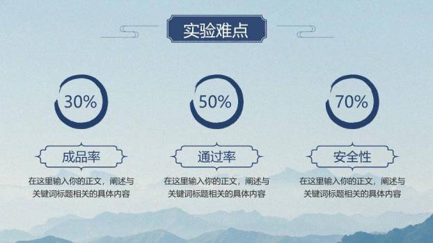 蓝色商务风学术毕业答辩PPT模板7