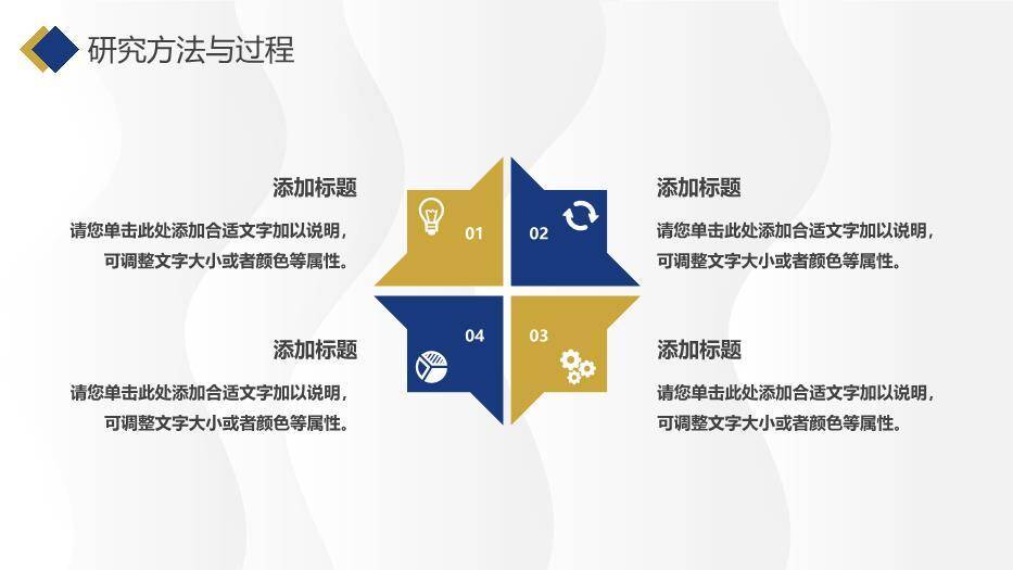 蓝色学术风毕业开题答辩PPT模板2