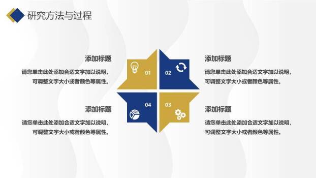 蓝色学术风毕业开题答辩PPT模板2
