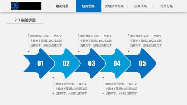 蓝色学术风西安交通大学论文答辩PPT模板2
