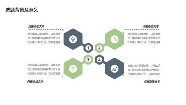 绿色极简风开题报告学术答辩PPT模板3