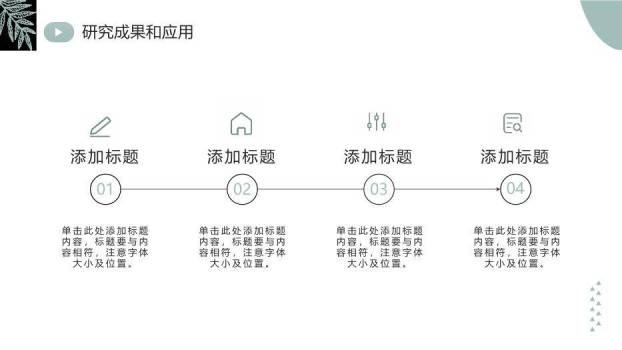 绿色简约风毕业答辩PPT模板9