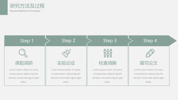 绿色简约风素雅绿毕业答辩PPT模板1