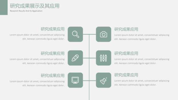 绿色简约风素雅绿毕业答辩PPT模板4
